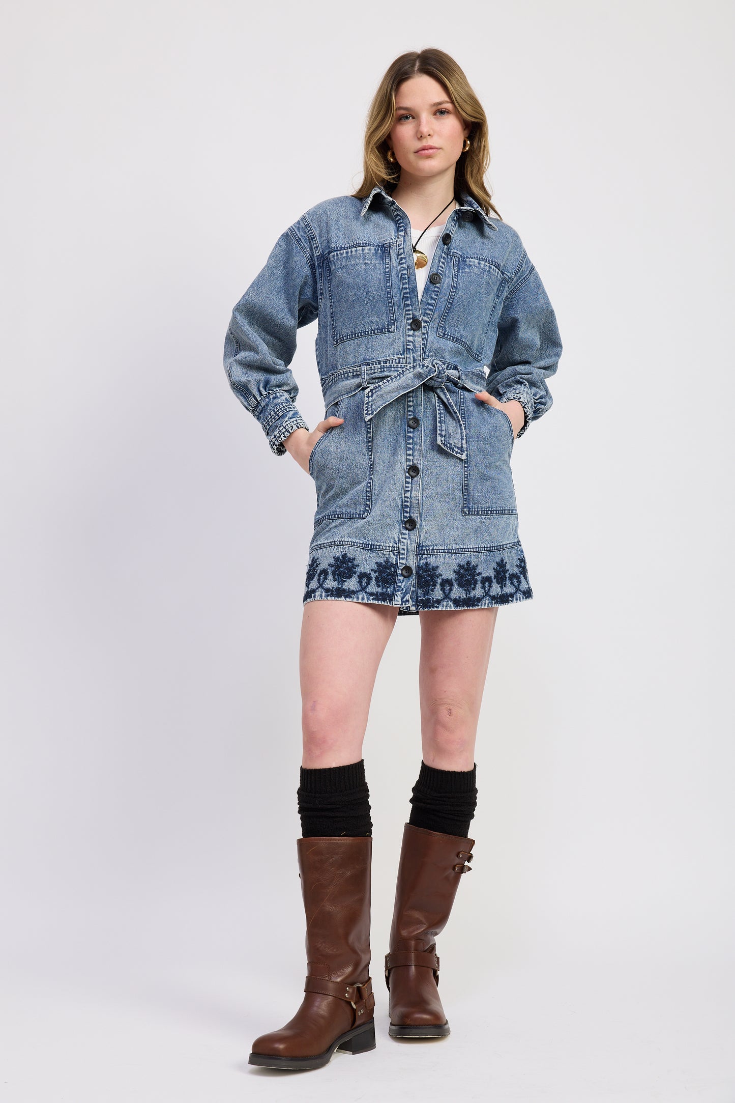Elodie Mini Shirt Dress