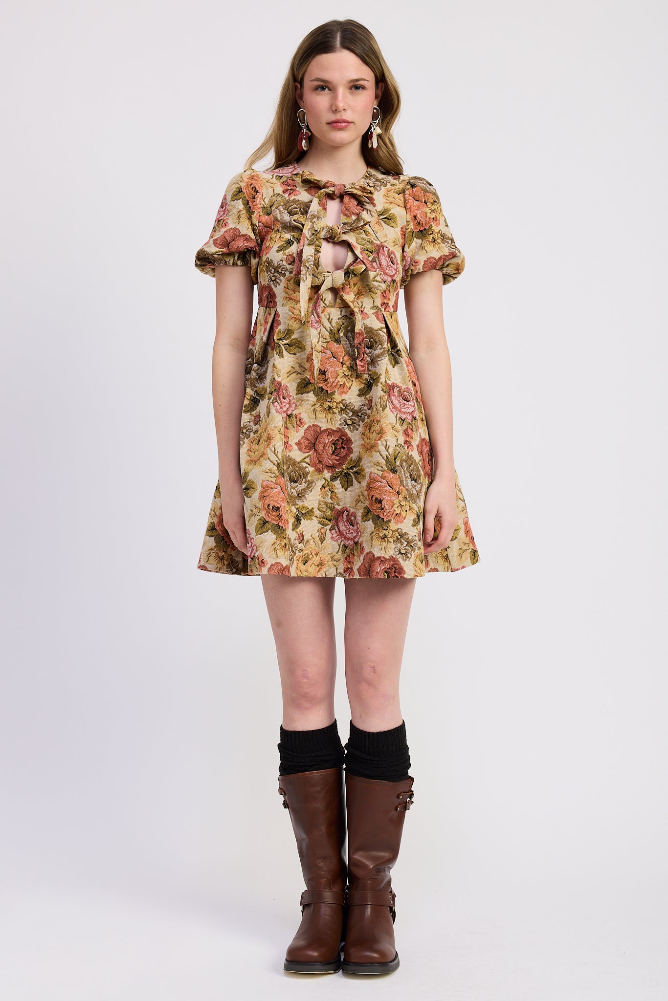 Nathalia Babydoll Mini Dress