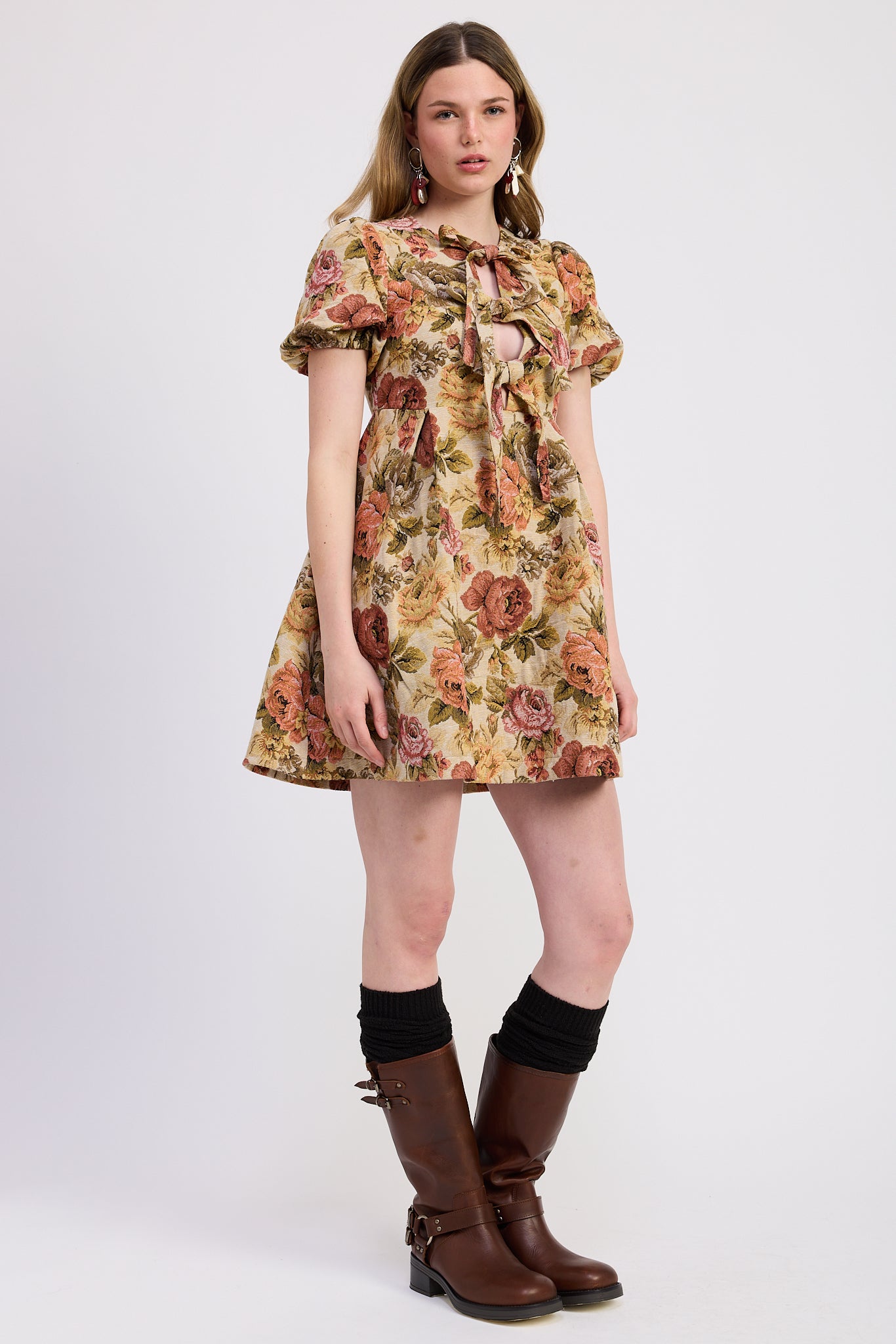 Nathalia Babydoll Mini Dress