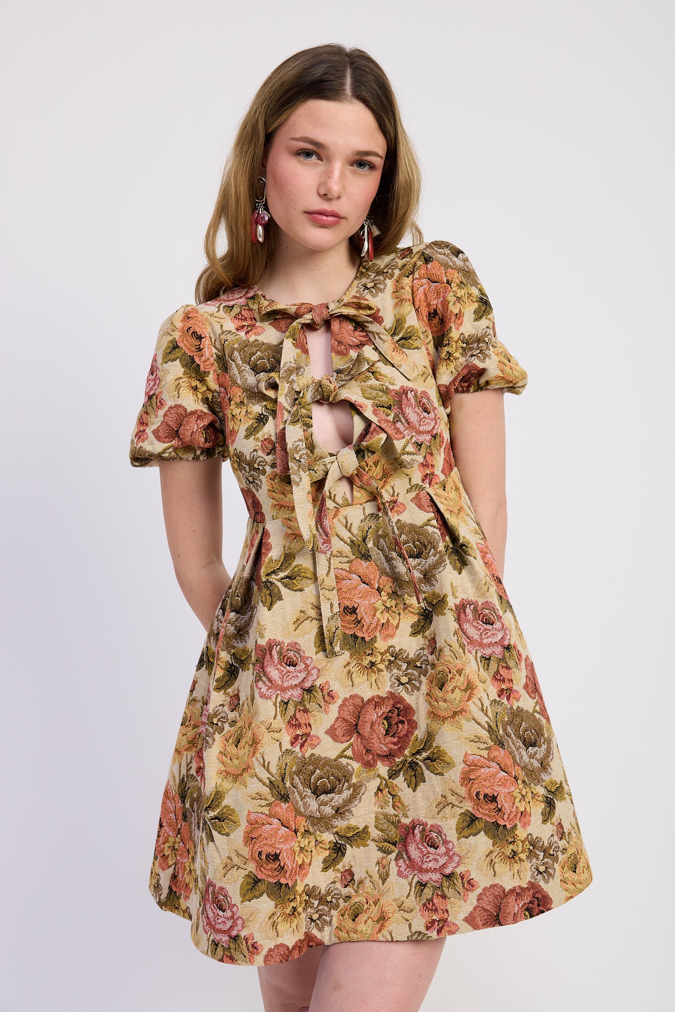 Nathalia Babydoll Mini Dress