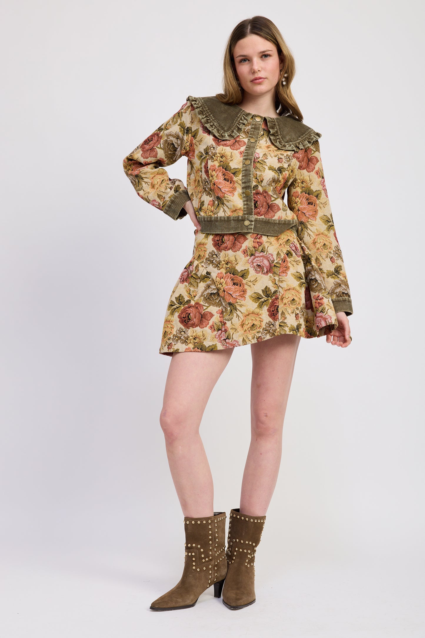 Nathalia Mixed Media Jacket