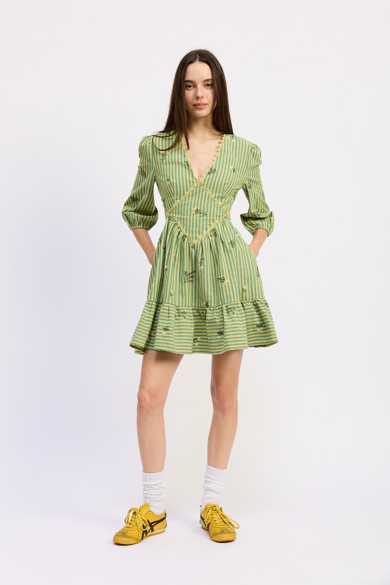 abstract print mini dress Beach Town Stroll Abstract Print Mini Dress XS