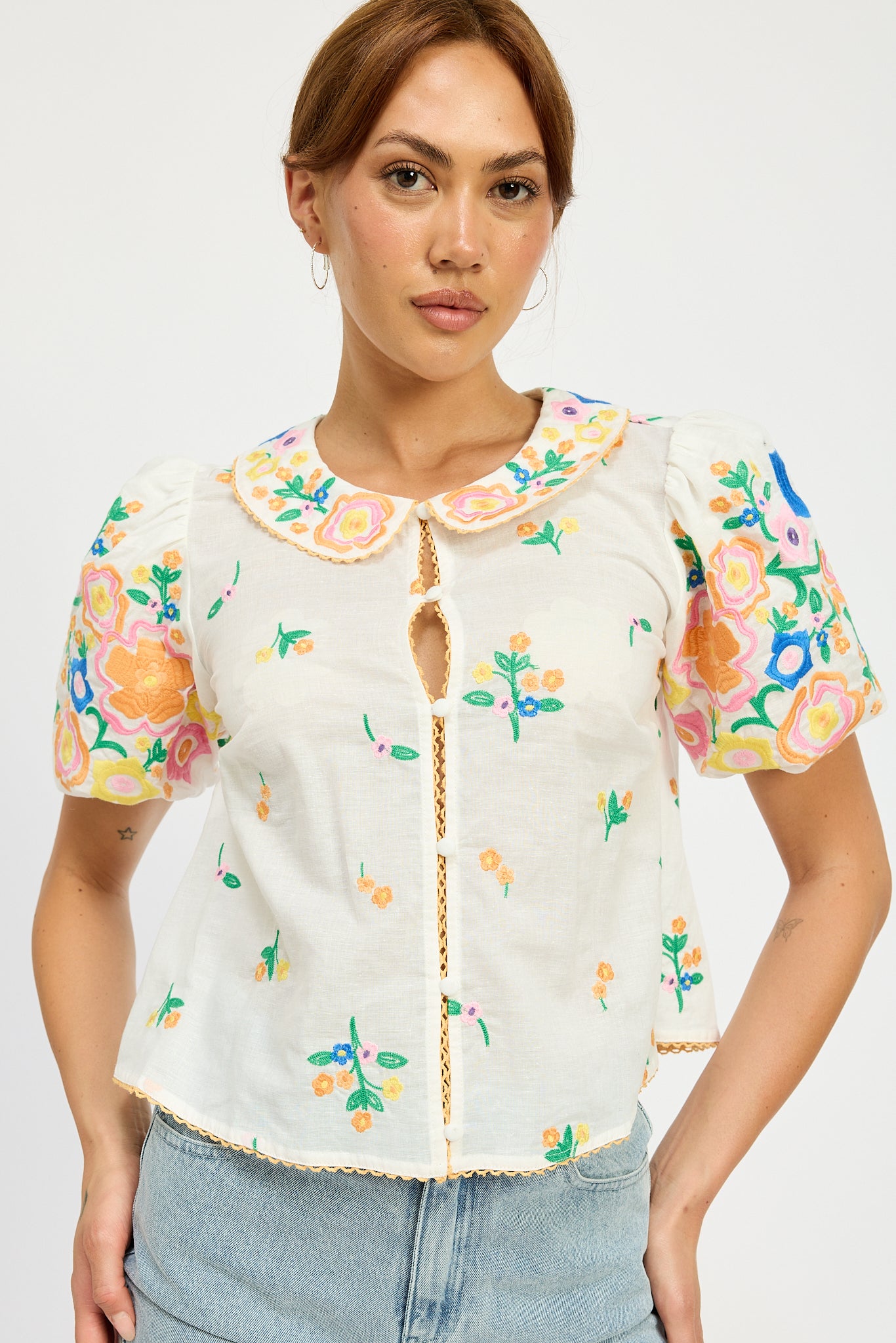 Vivienne Button Up Top