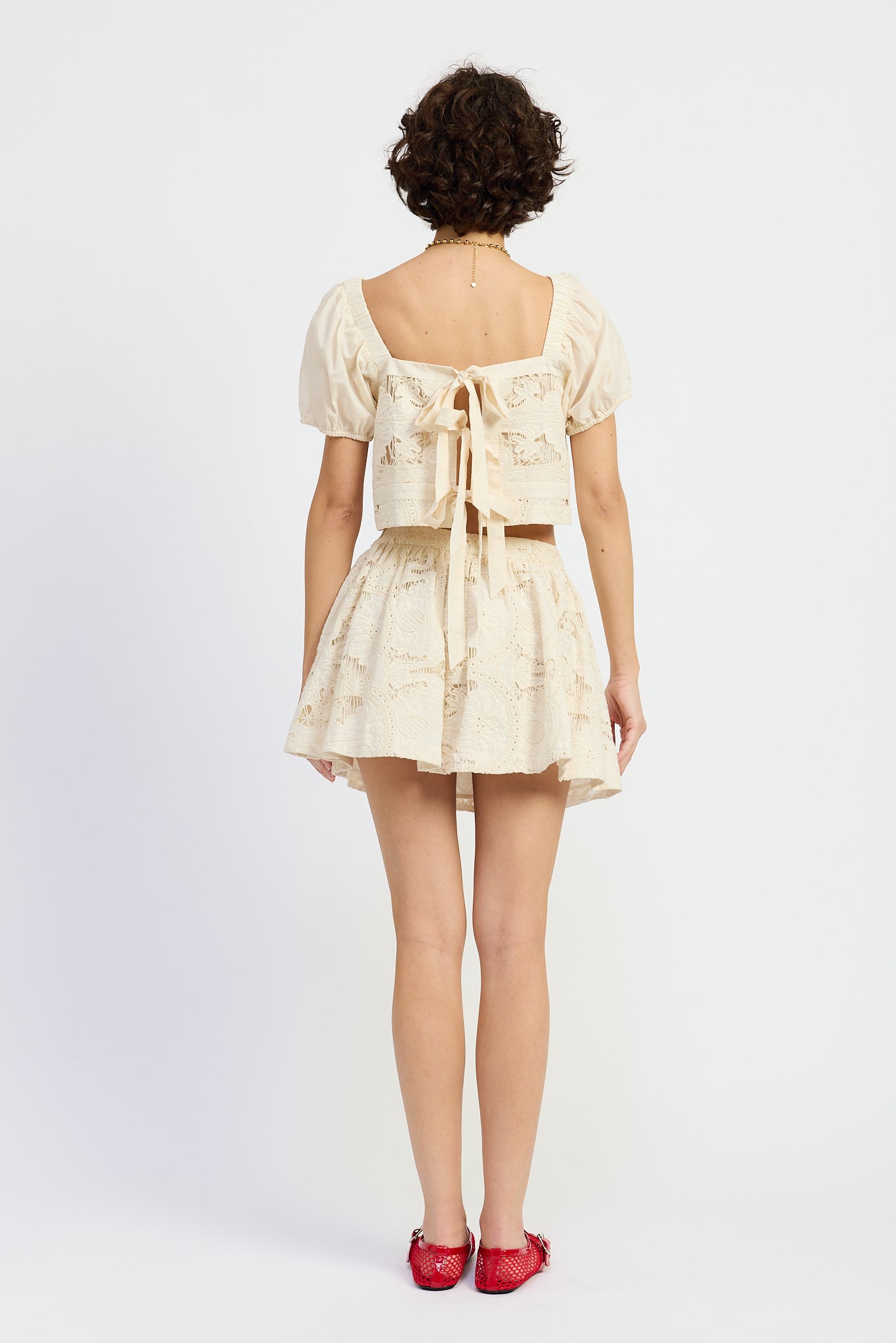 Celina Mixed Media Top