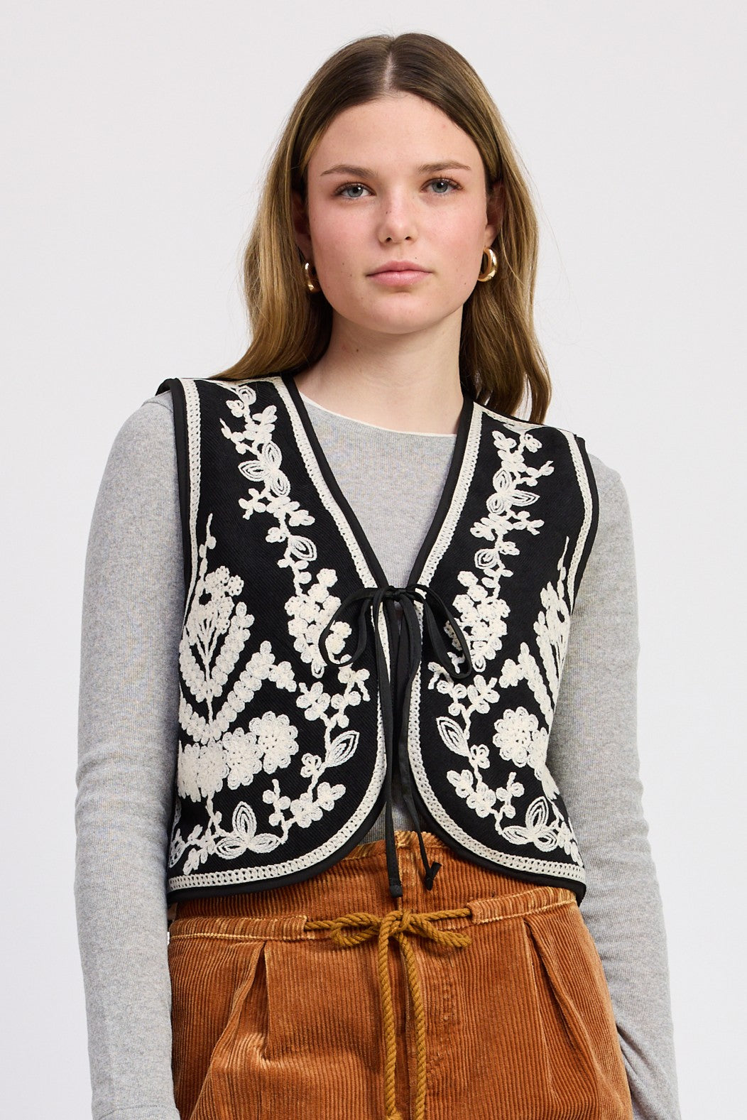 Melanie Embroidered Vest