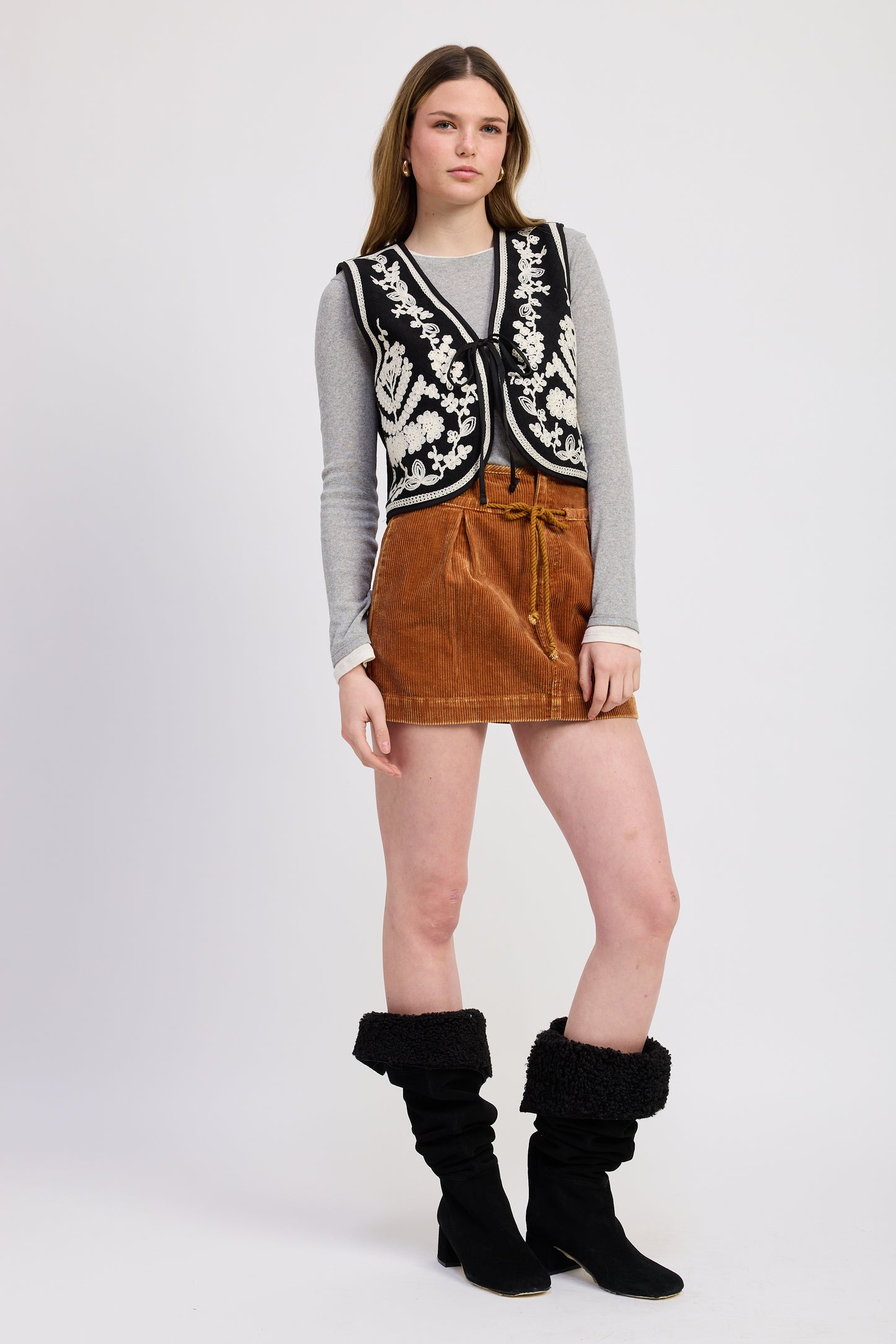 Melanie Embroidered Vest
