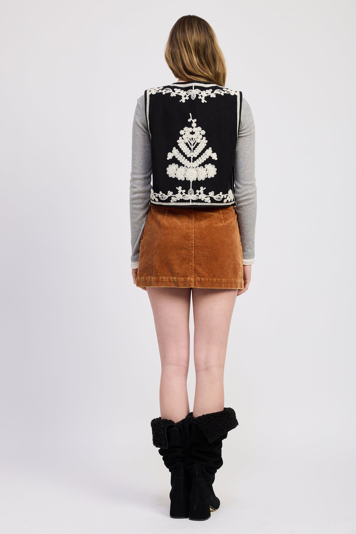 Melanie Embroidered Vest
