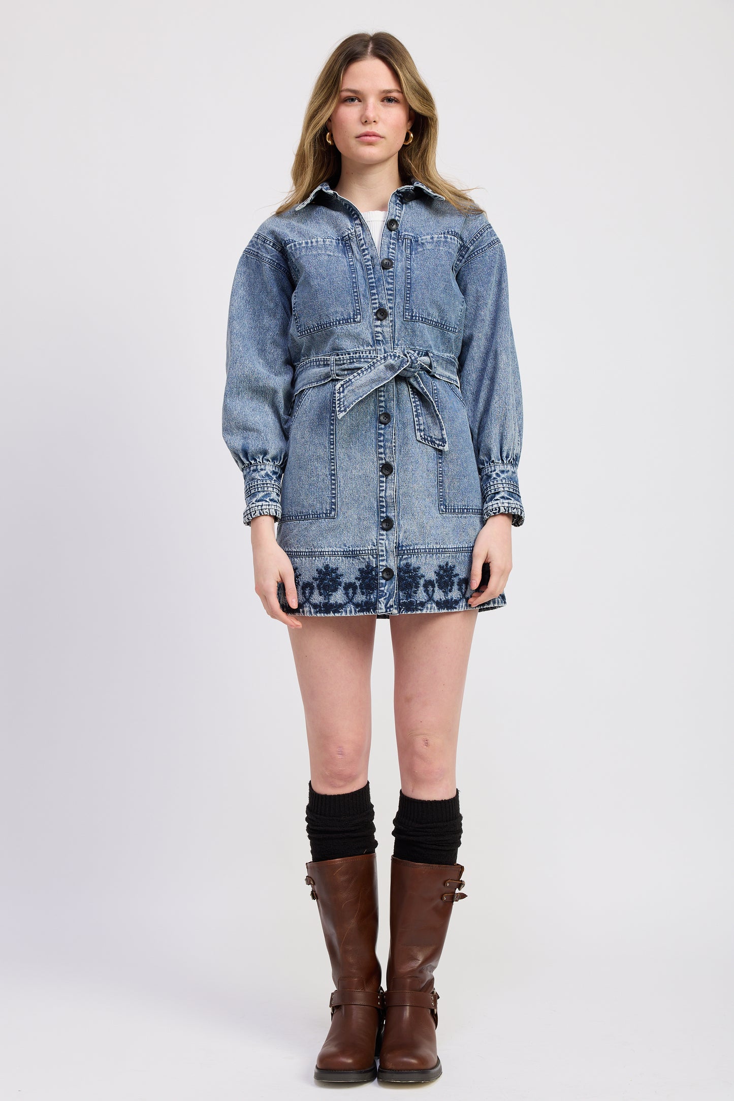 Elodie Mini Shirt Dress