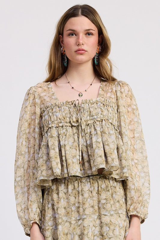 Genevieve Baby doll Top