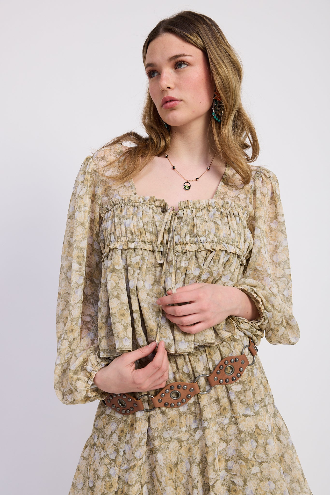Genevieve Baby doll Top