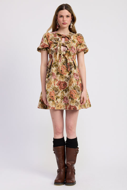 Nathalia Babydoll Mini Dress