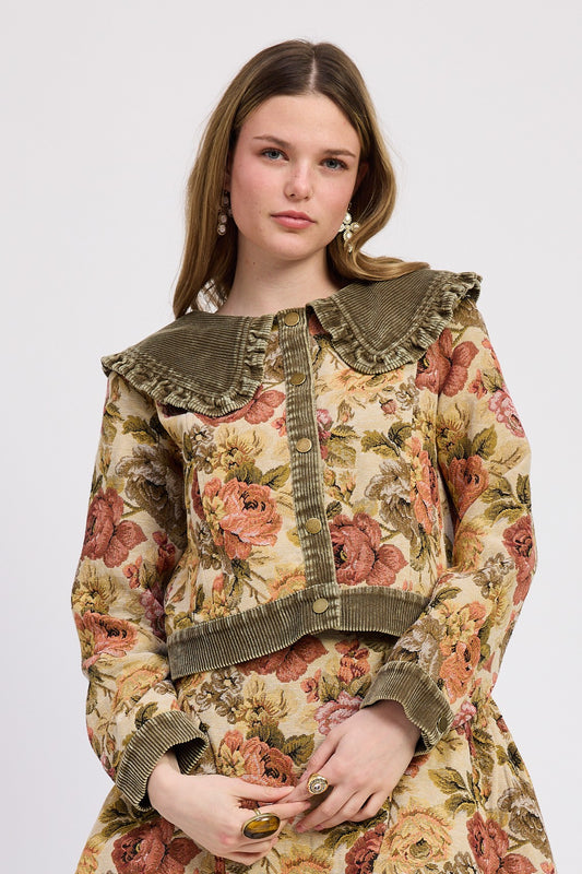 Nathalia Mixed Media Jacket