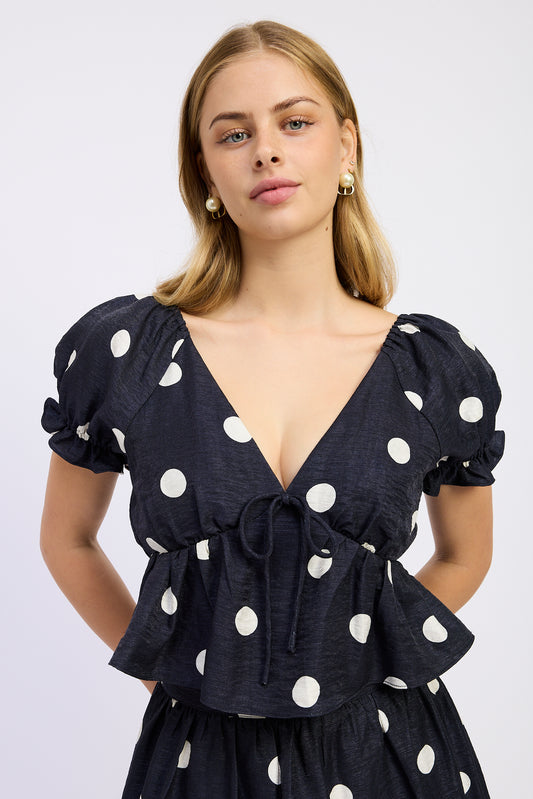Libby Peplum Top