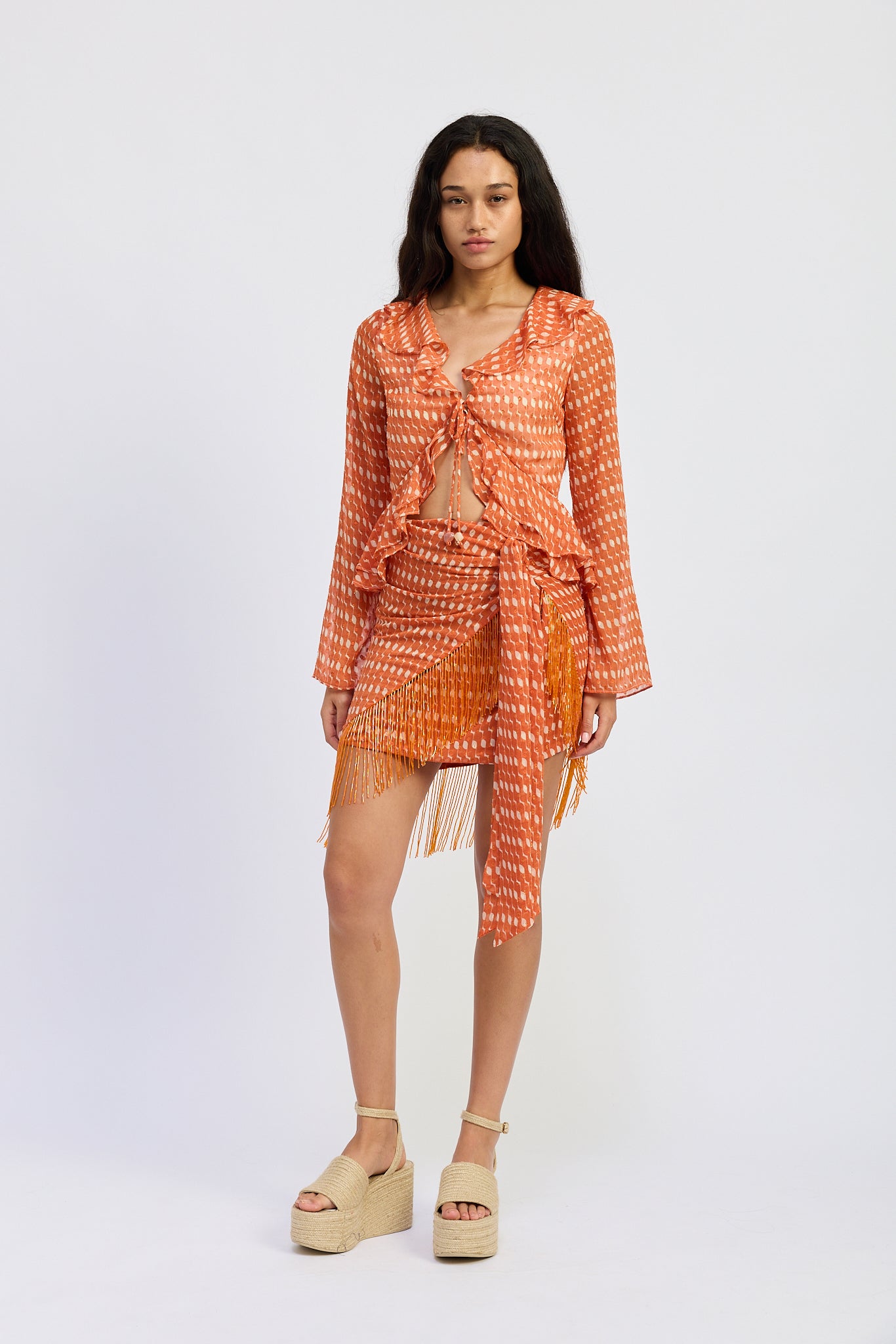 Lex Fringe Mini Skirt