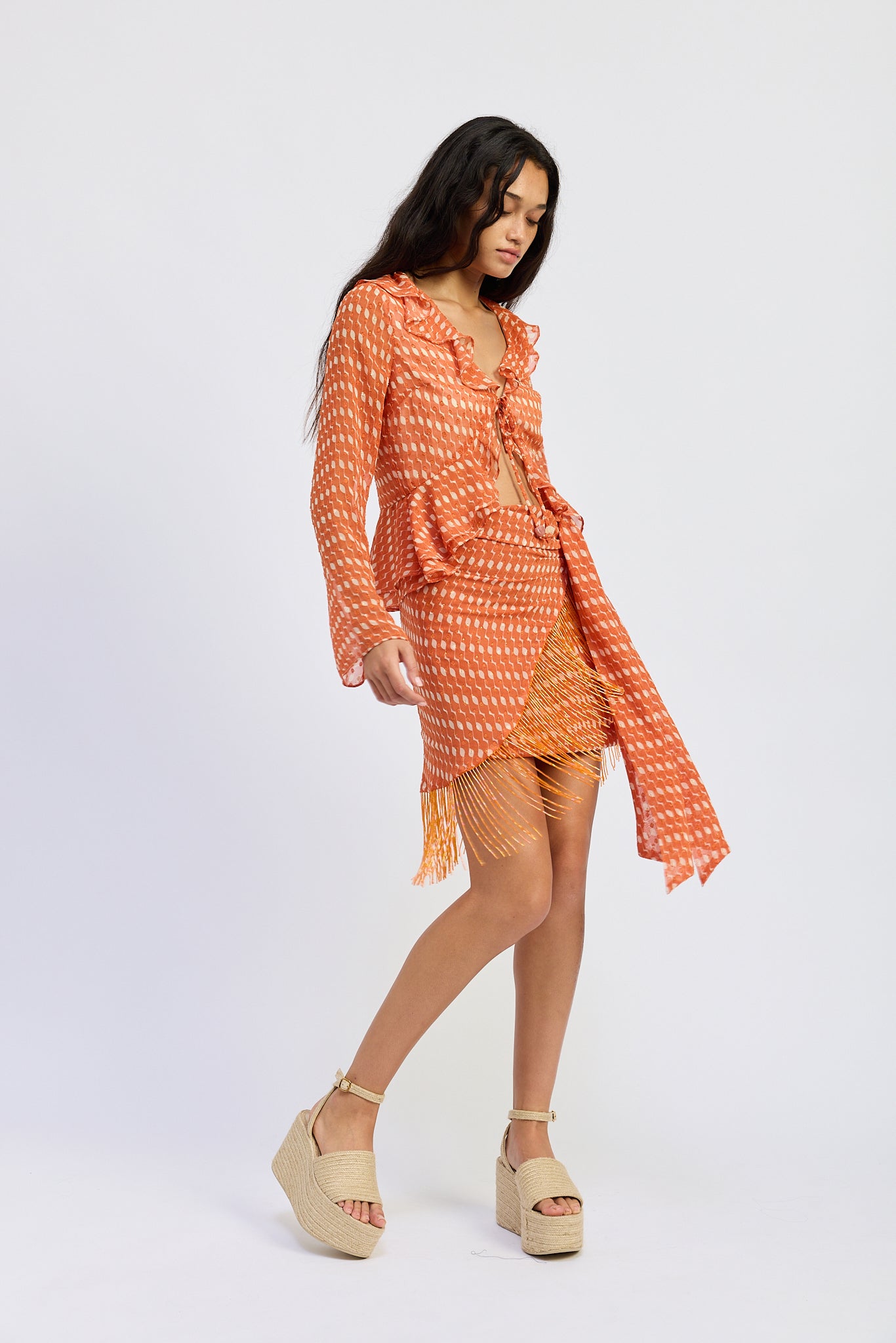 Lex Fringe Mini Skirt
