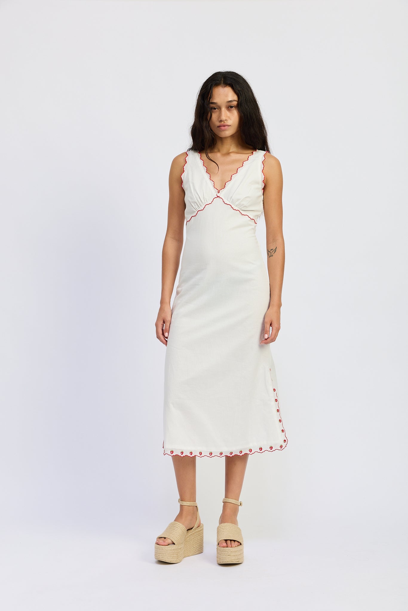 Bonnie Embroidered Midi Dress