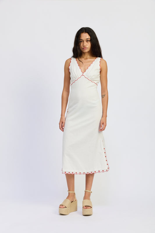 Bonnie Embroidered Midi Dress
