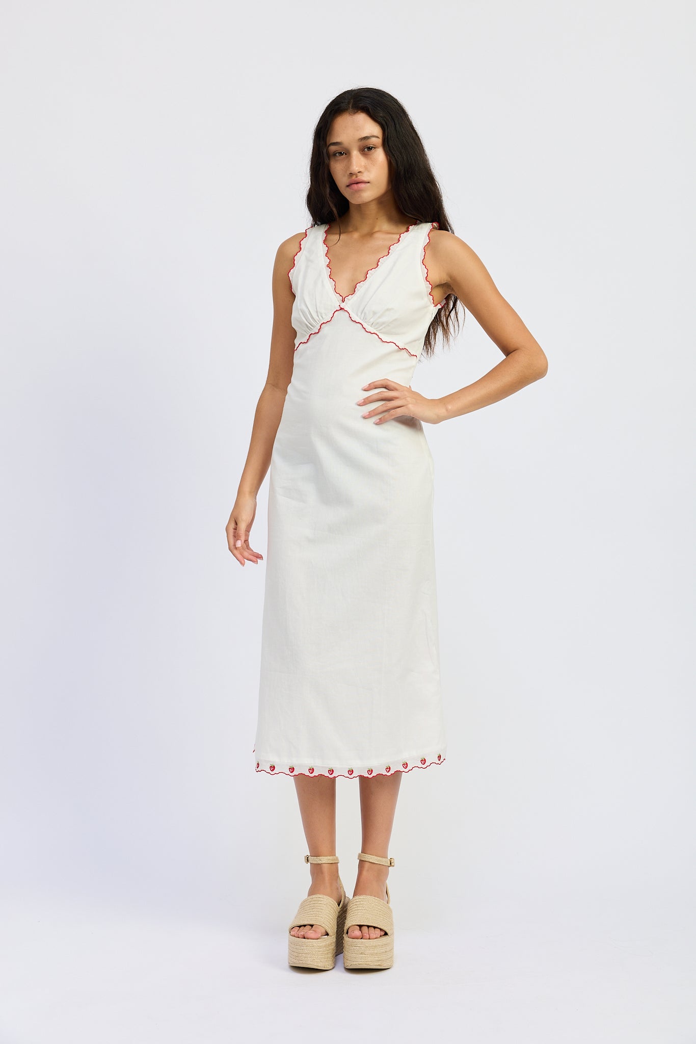 Bonnie Embroidered Midi Dress